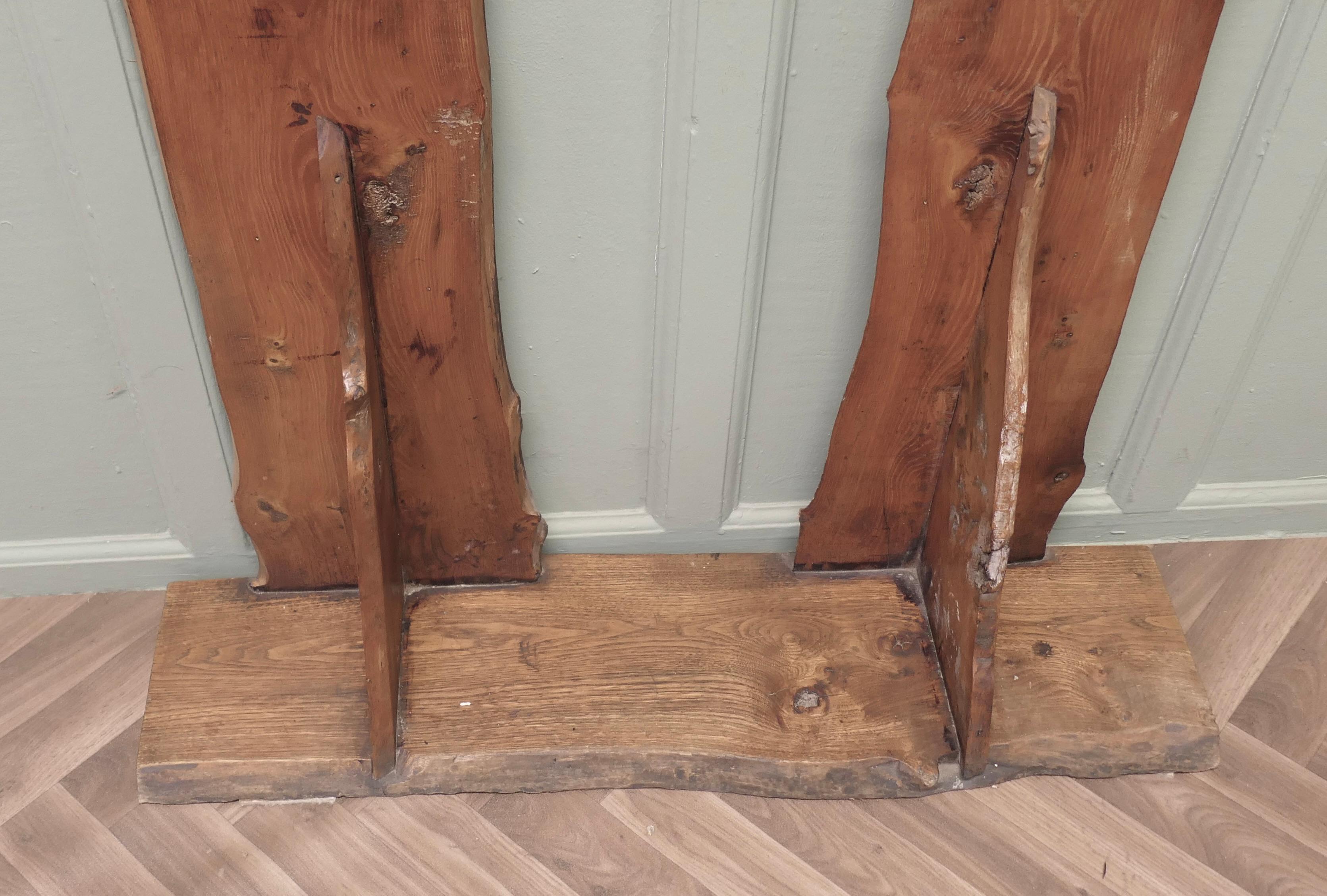 20th Century A Carved Live Edge Hall Coat Stand  A superb and unique piece For Sale