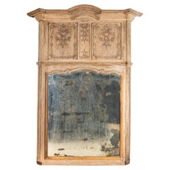 A Carved Oak Trumeau Mirror Frame