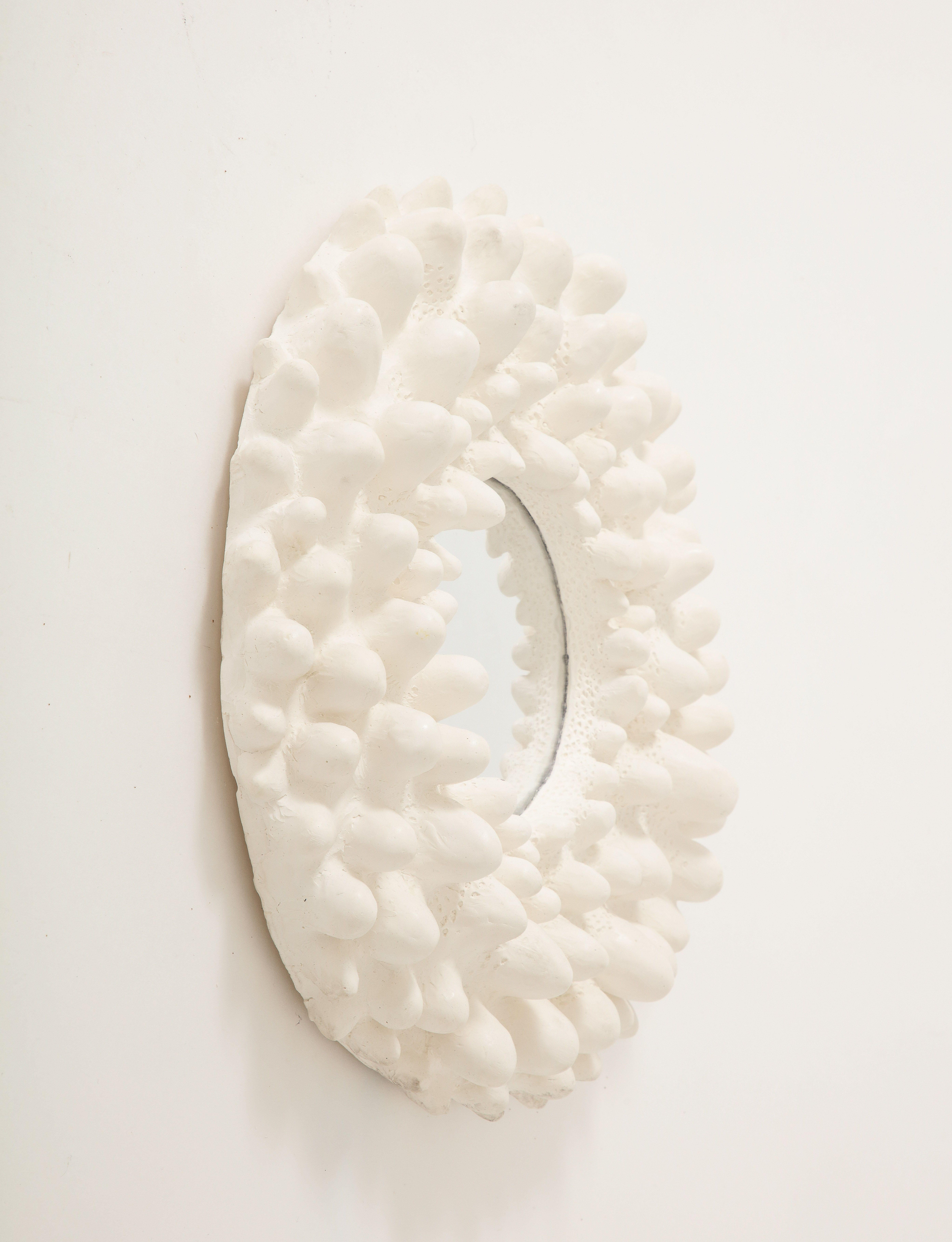 A Carved Plaster Mirror For Sale 5