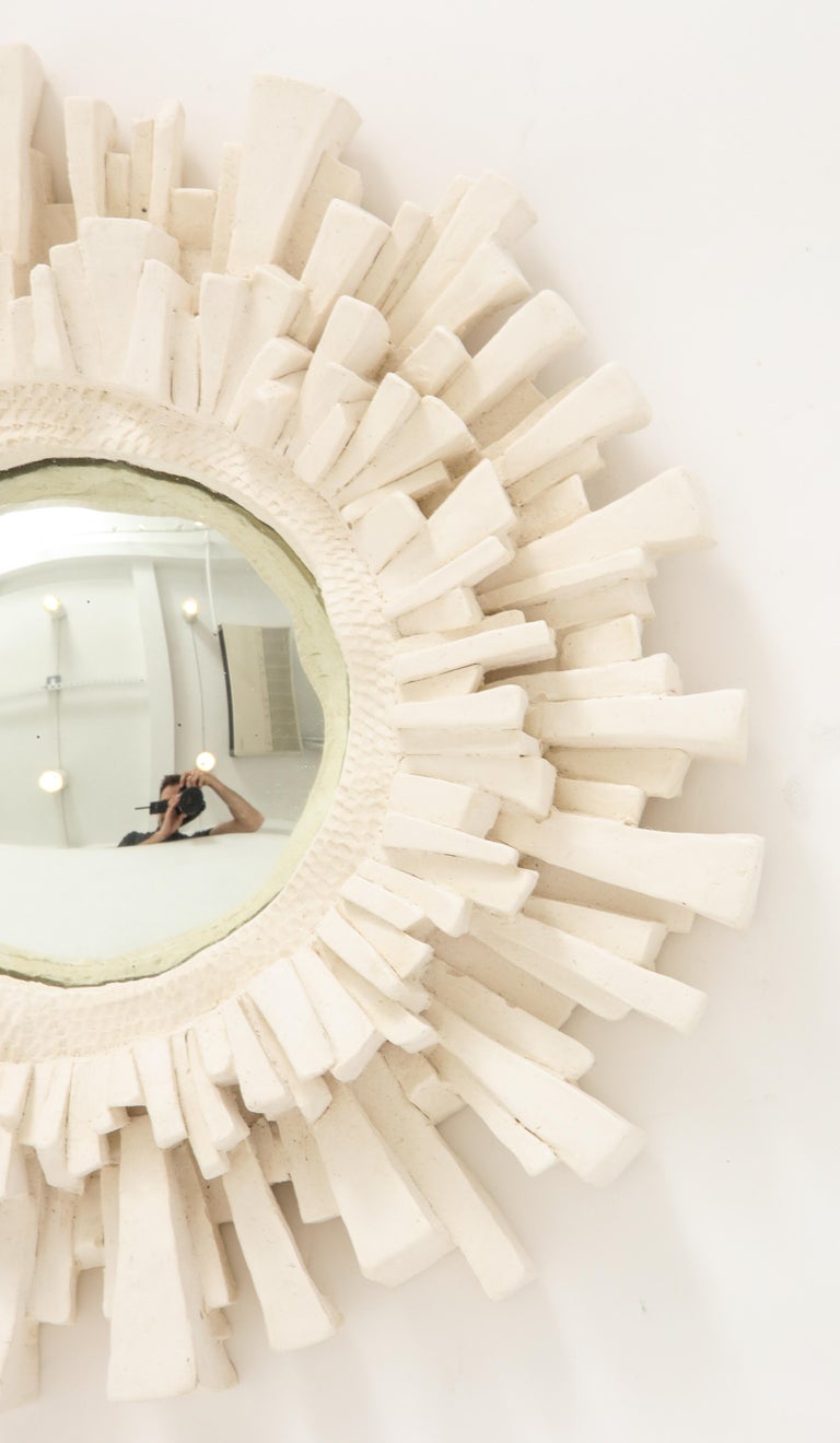 A Carved Plaster Mirror at 1stDibs
