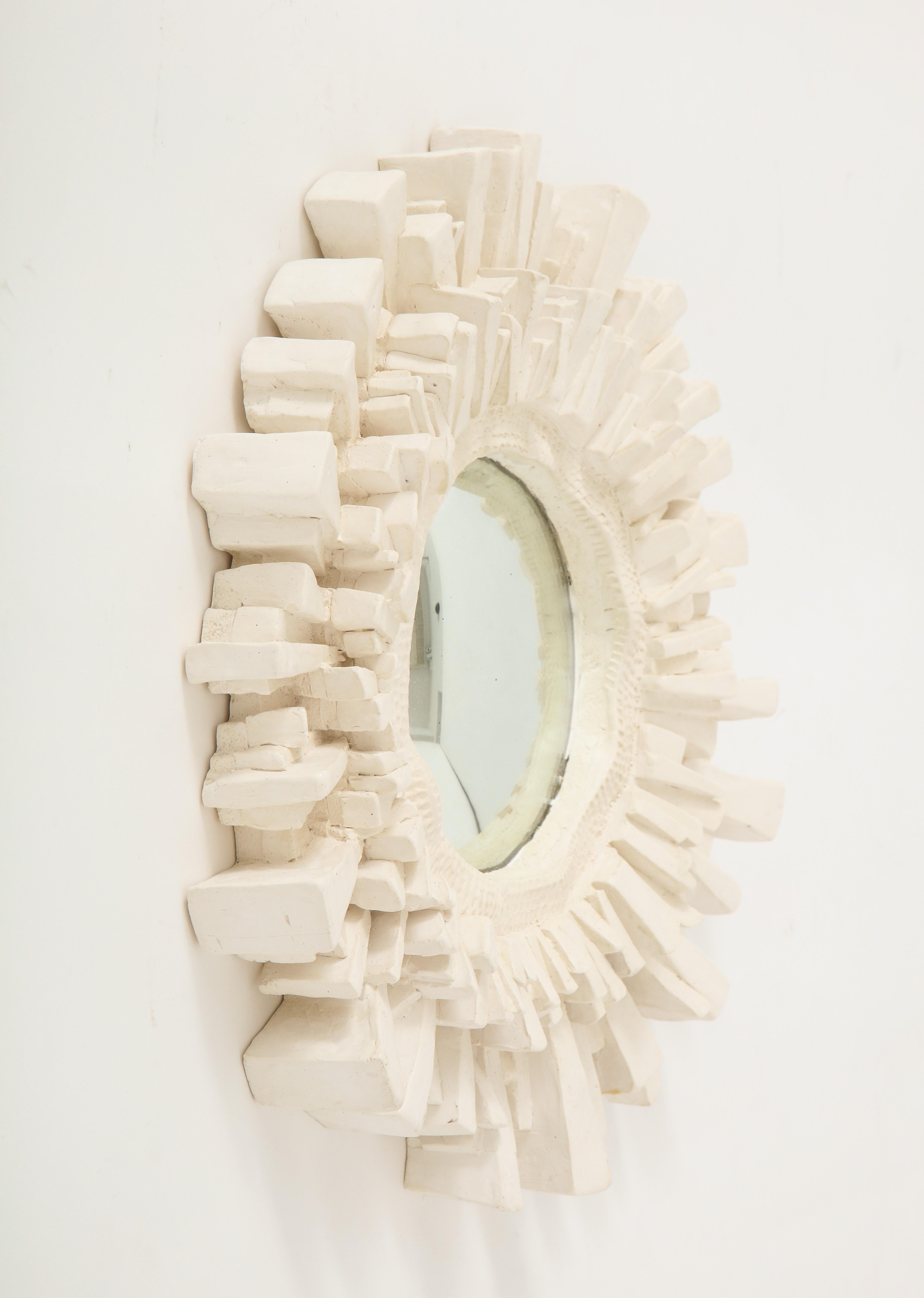 A Carved Plaster Mirror 1