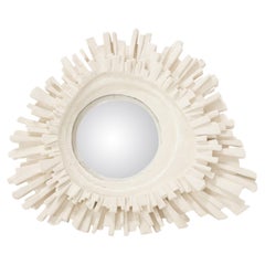 Miroir en plâtre sculpté