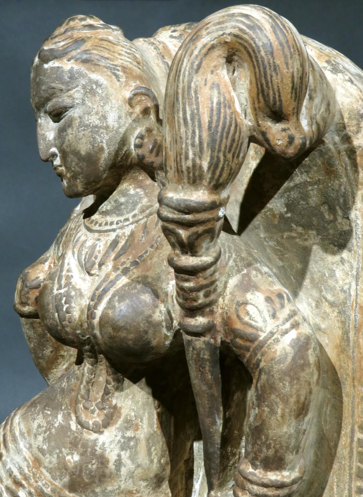 A Carved Schist Stele of Parvati, India 12th Century 1