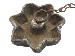 Shabbat-Lampe aus geschnitztem Stein, Jemen, um 1900