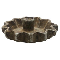 Antique A Carved Stone Shabbat Lamp, Yemen Circa 1900