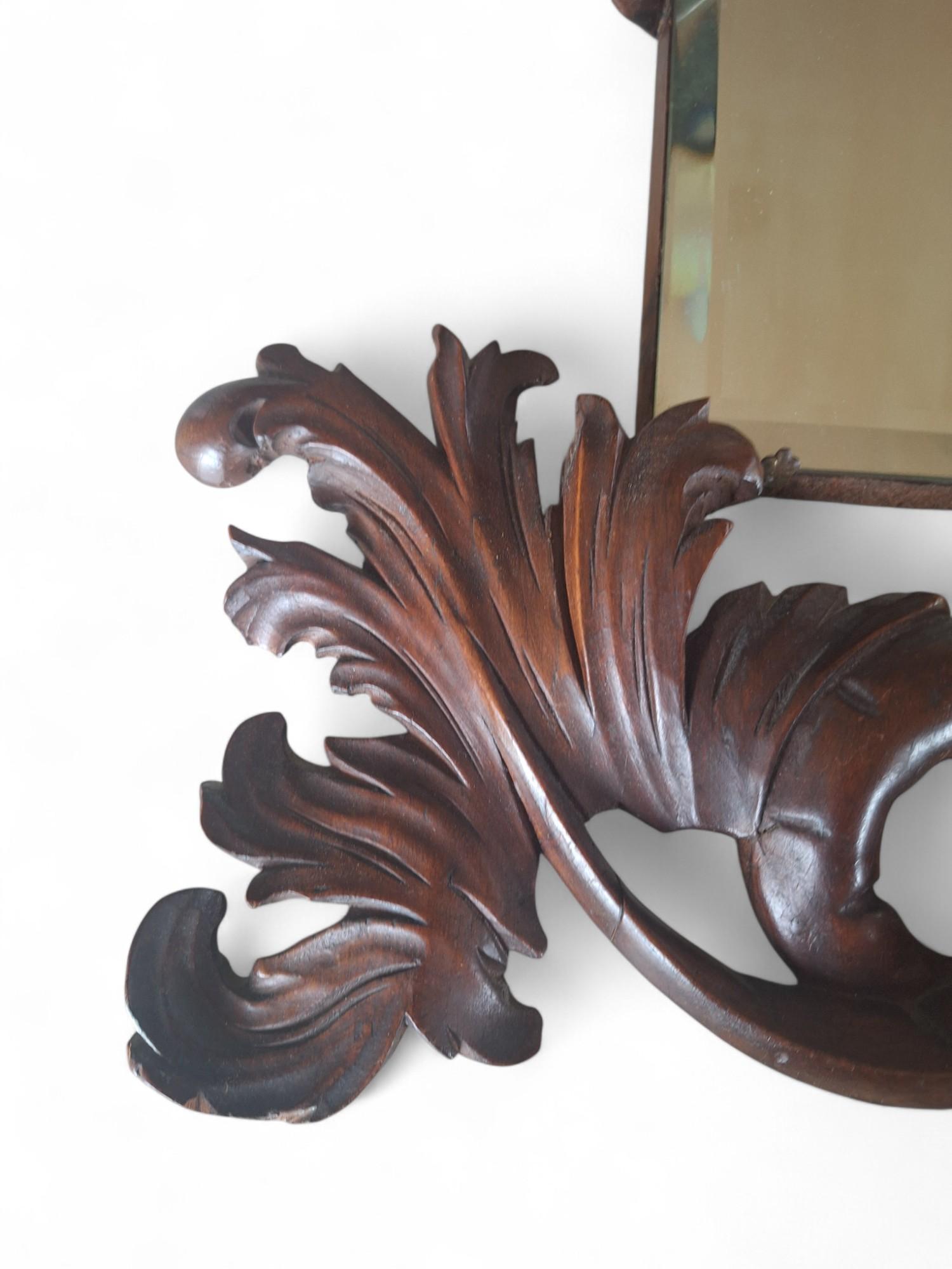Renaissance Revival A Carved Wood Dragon Mirror, in the manner of Gabriel Viardot, circa 1880 For Sale