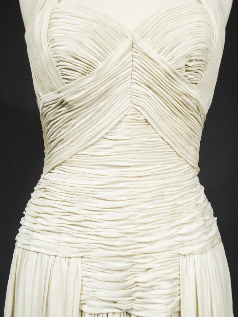 strapless open back dress Kris Pleated Maxi Dress - Martini Olive main image 0