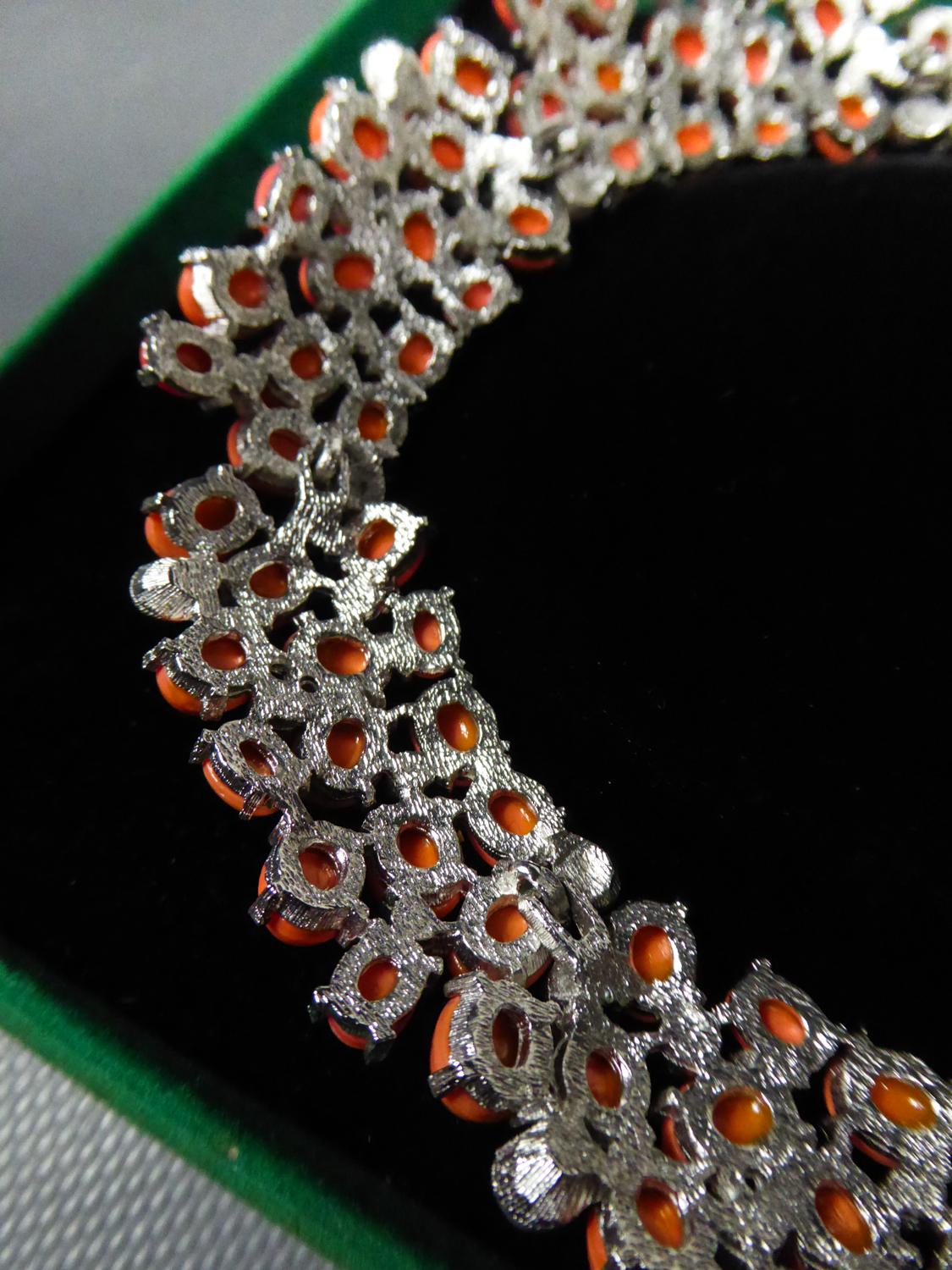 A Carven Haute Couture Necklace in glass Beads Circa 1960/1970 5