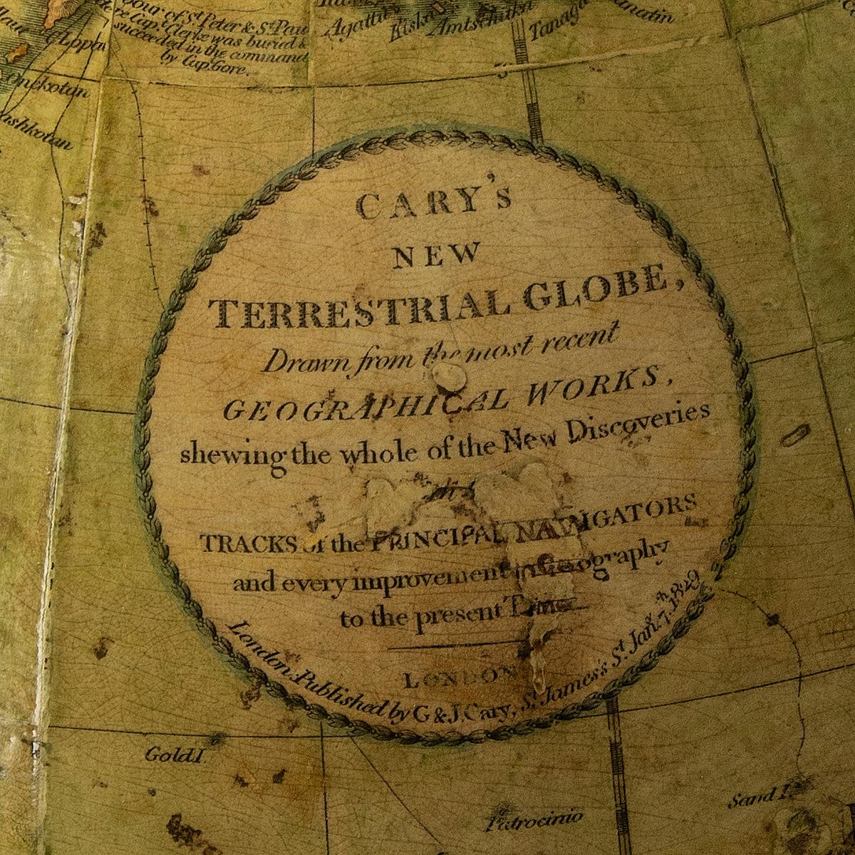 A Cary’s 15 inch terrestrial globe 1849 For Sale 3