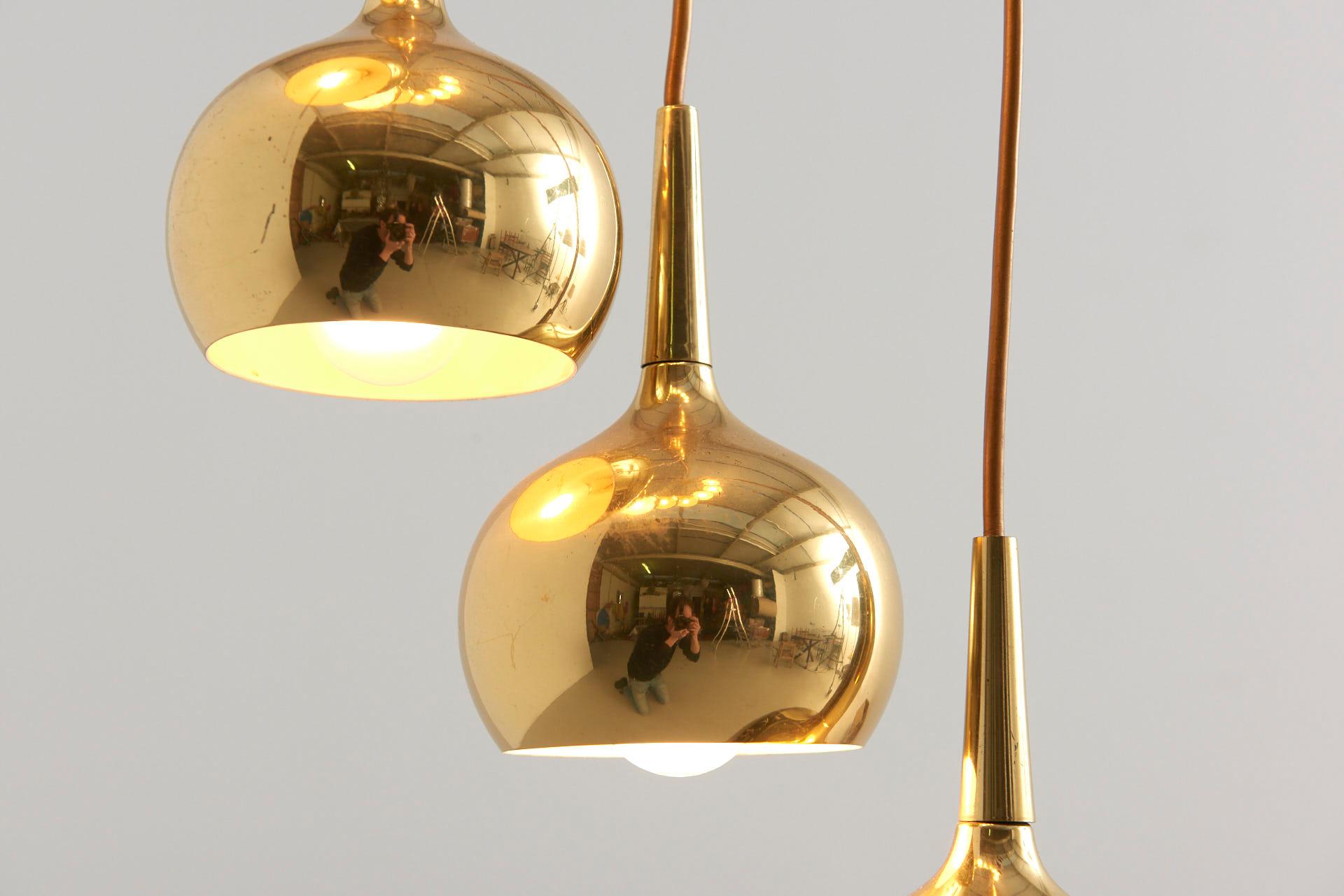 Cascade Pendant in Brass, 1960s For Sale 1