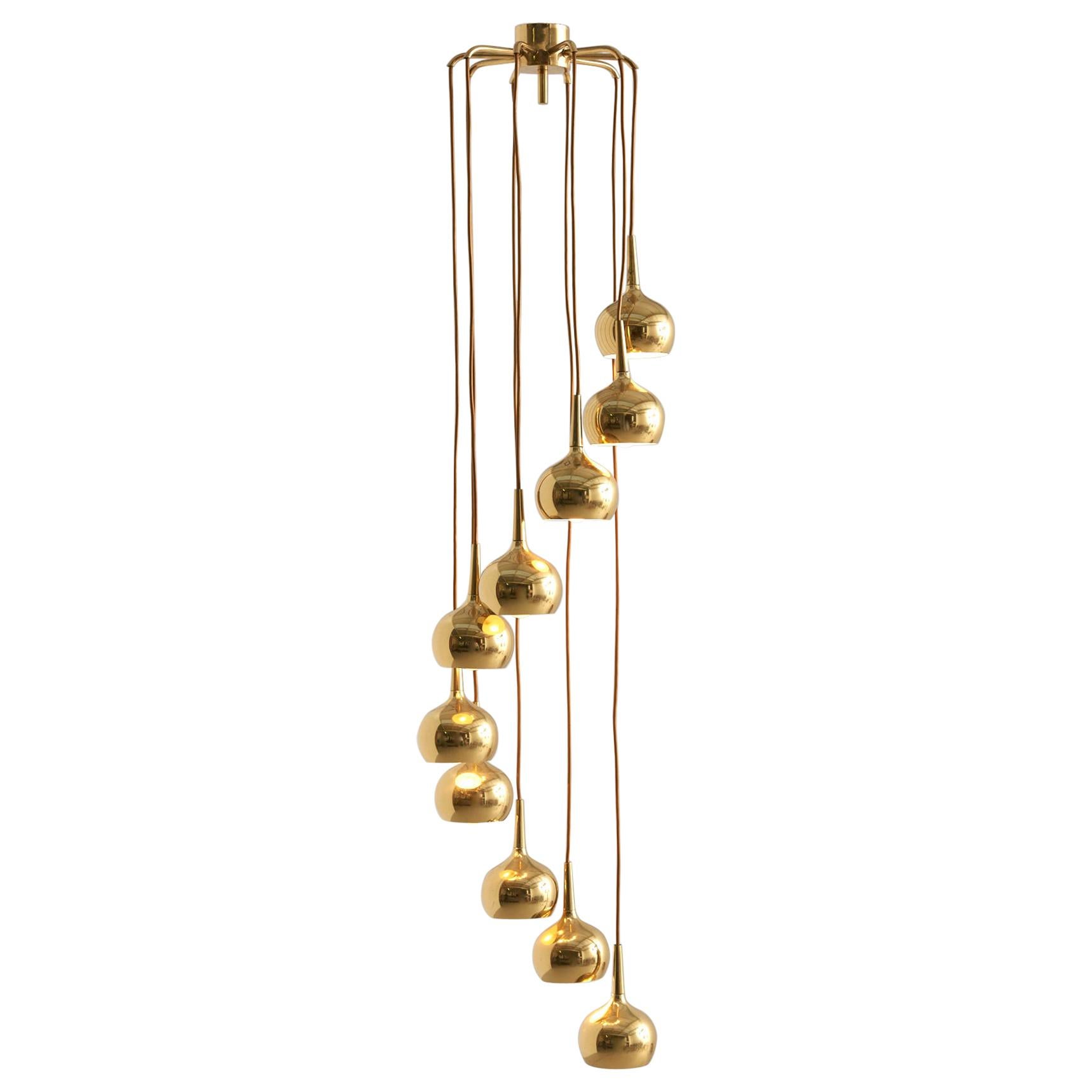 Cascade Pendant in Brass, 1960s For Sale