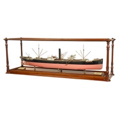 A cased shipyard model of S.S. Burbridge/S.S. Burcombe, 1912