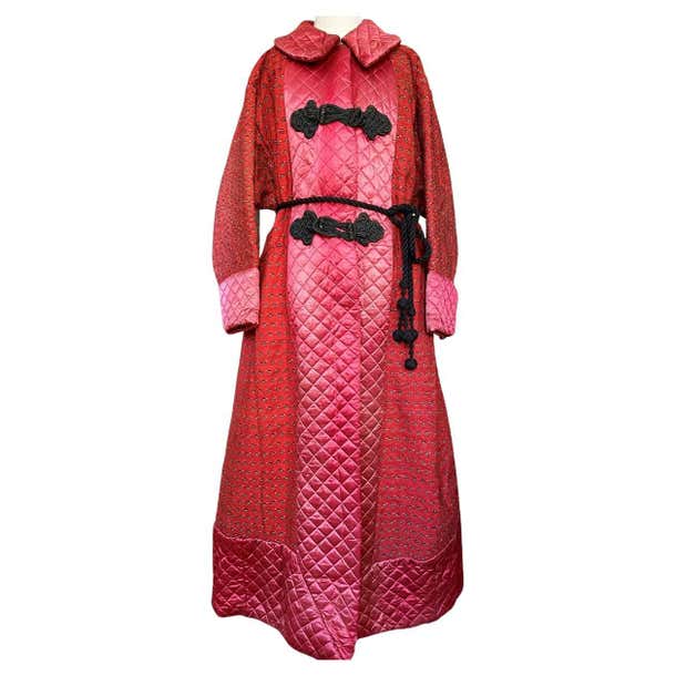 A Cashmere Ottoman And Satin Quilted Man's Robe Or Banyan - France ...