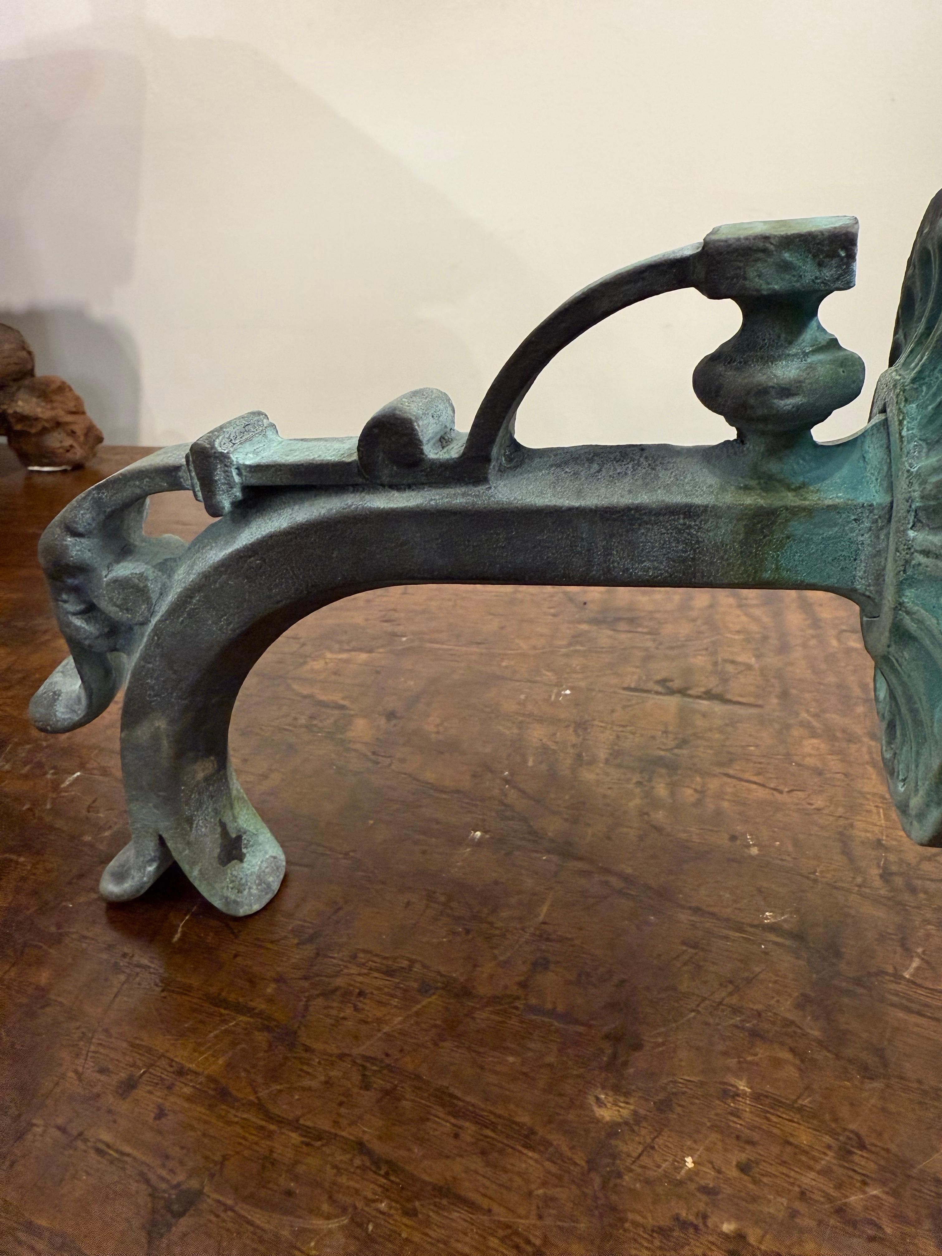 A Cast Bronze FW Spout with Small Florette and Egg and Dart Pattern For Sale 1