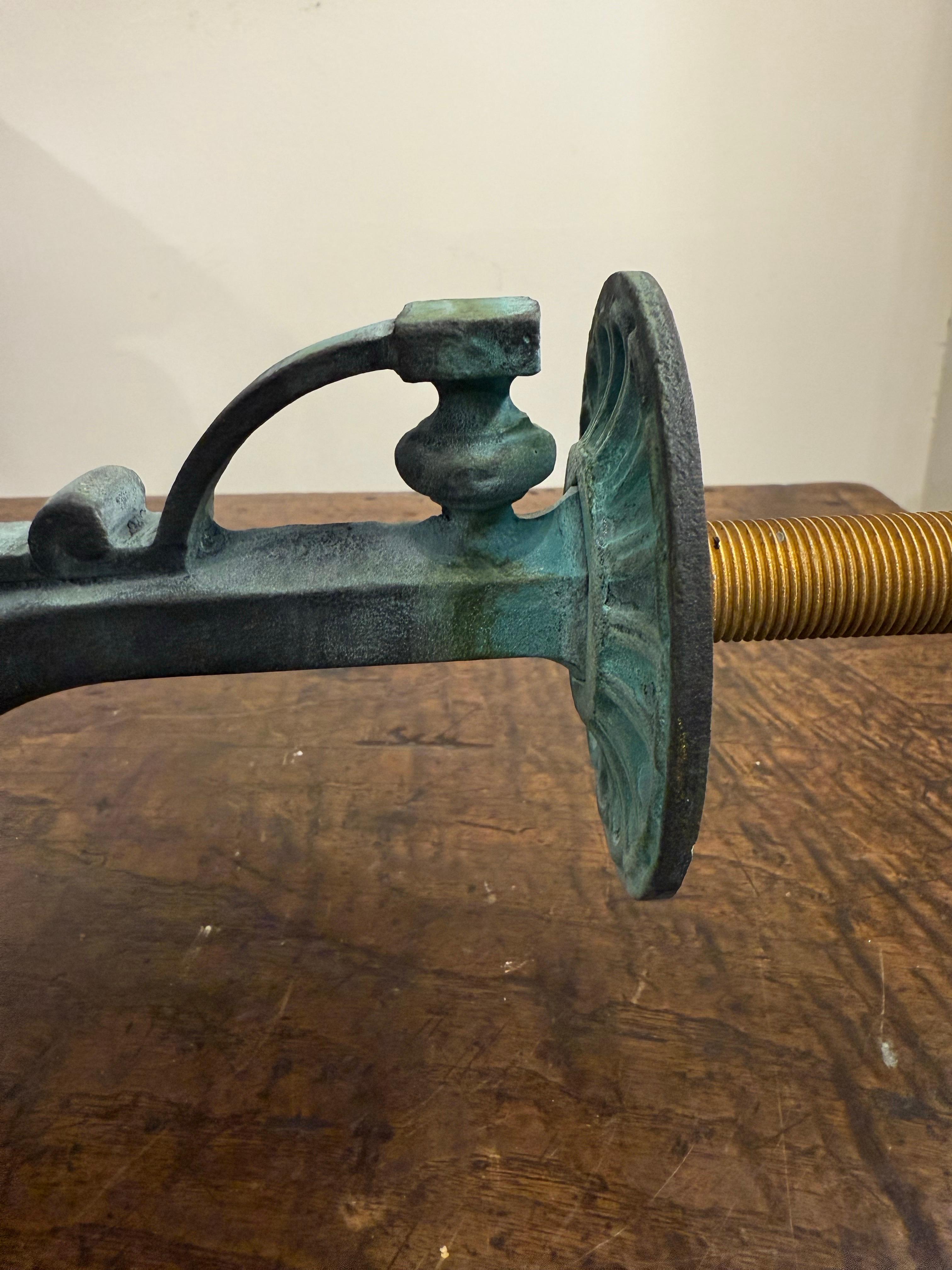 A Cast Bronze FW Spout with Small Florette and Egg and Dart Pattern For Sale 2