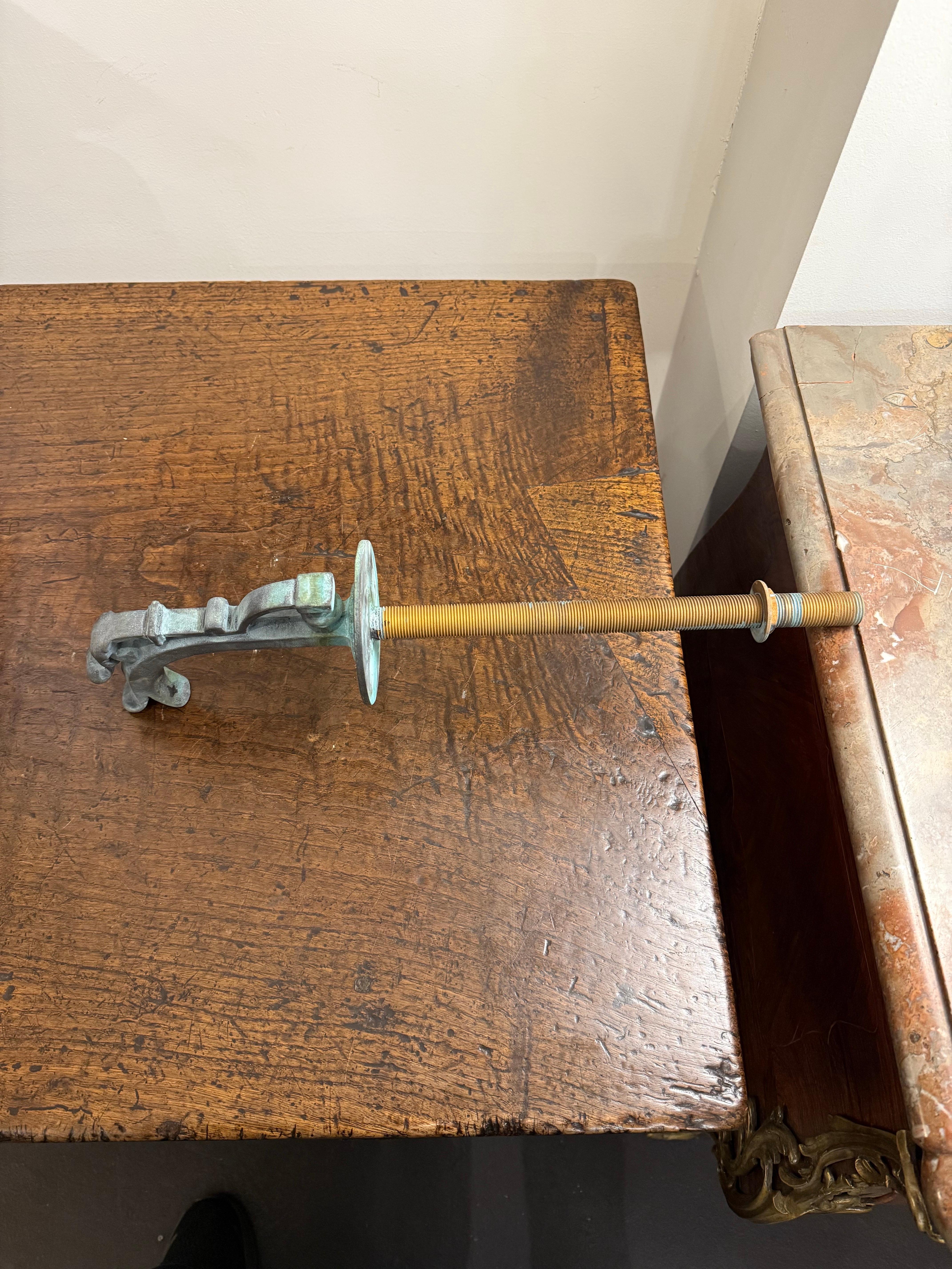 A Cast Bronze FW Spout with Small Florette and Egg and Dart Pattern For Sale 4