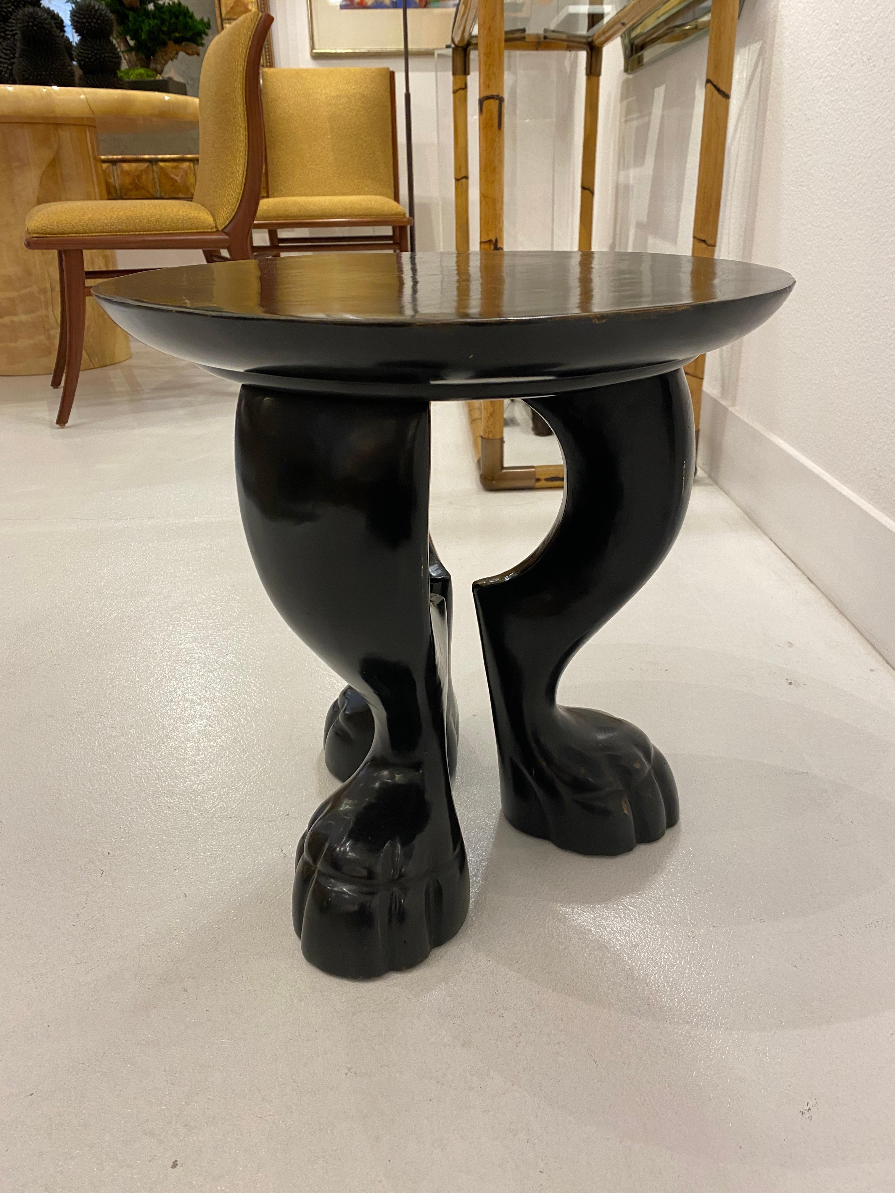 Napoleon III Cast Bronze Le Lion Accent Table by Jacques Garcia for Baker