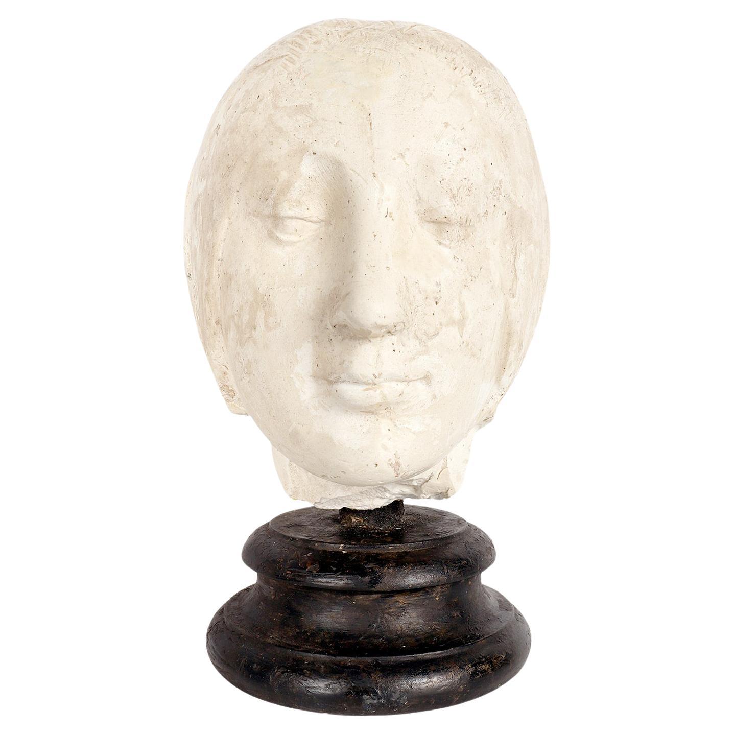 A cast depicting the head of Eleanor of Aragon by Laurana, Italy 1880. For Sale