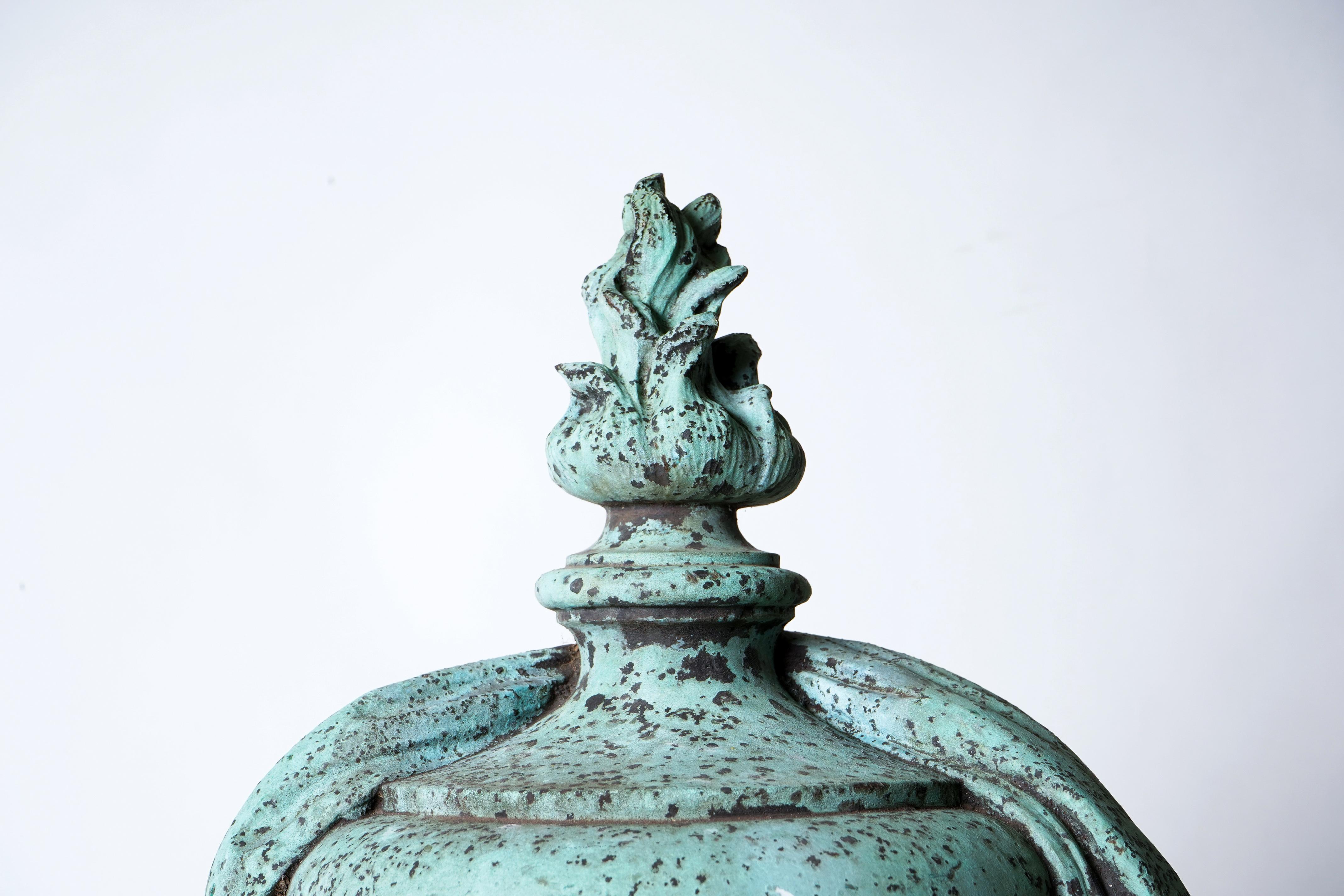 Cast Iron Decorative Urn  5