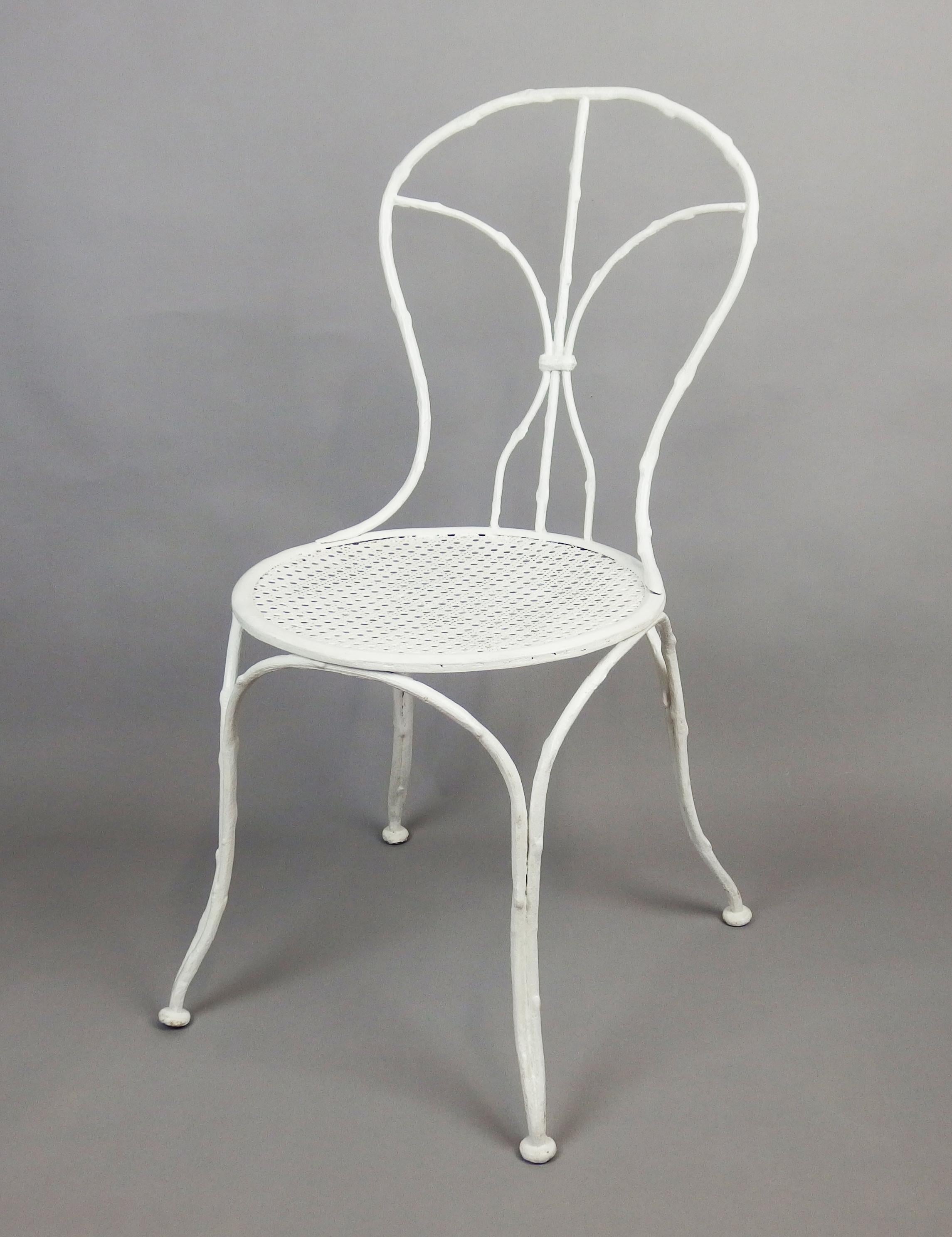 French Cast Iron Garden Chair by 