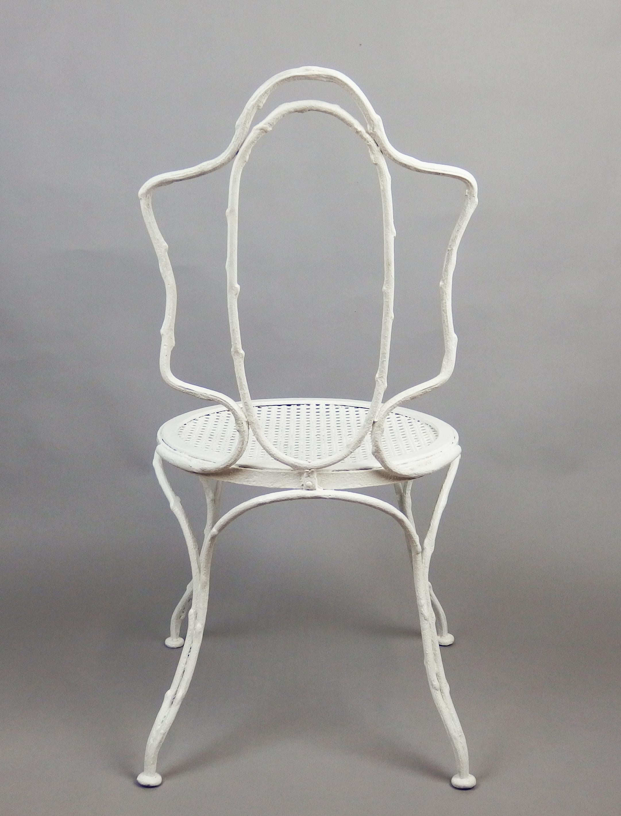 Art Deco Cast Iron Garden Chair by 