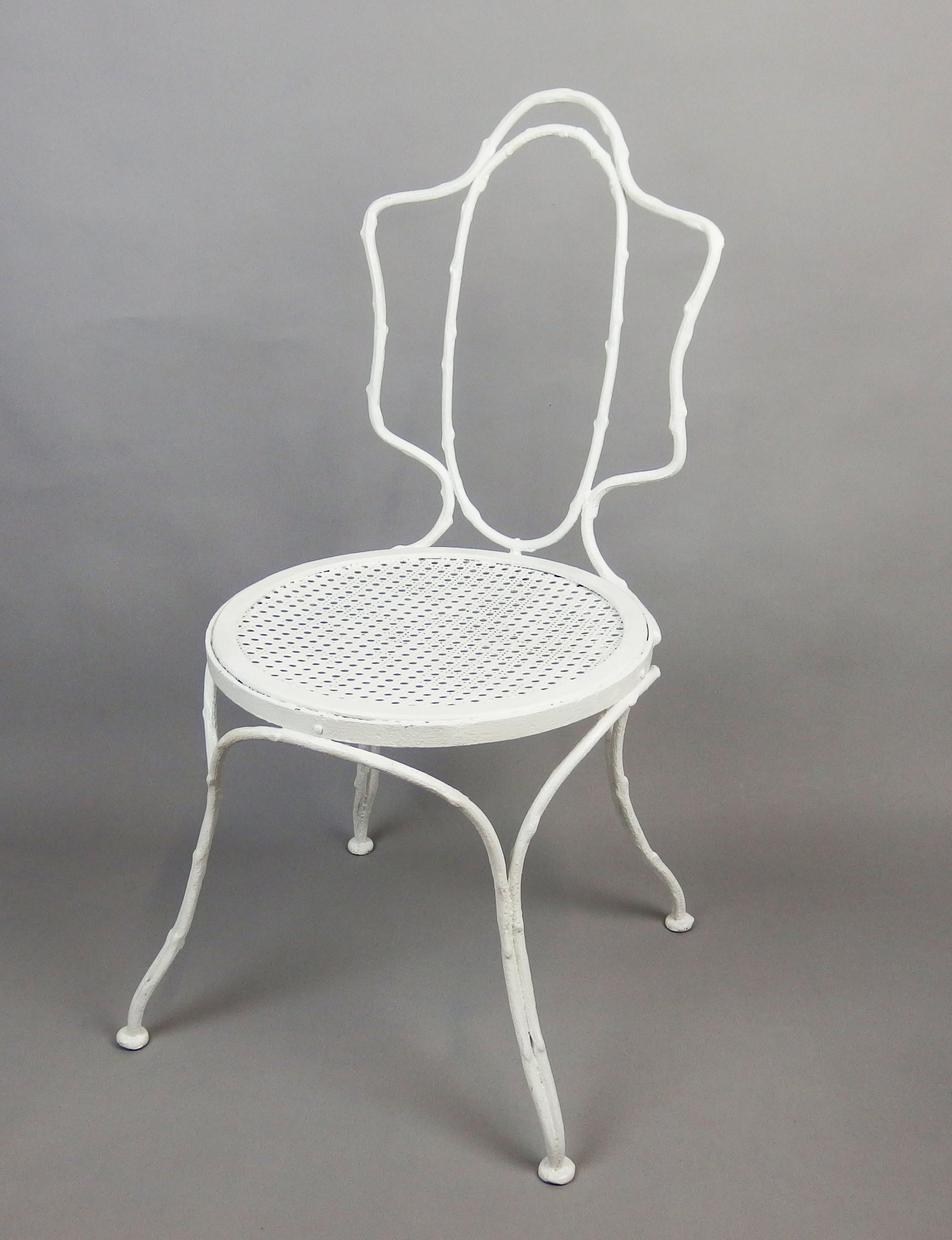 French Cast Iron Garden Chair by 