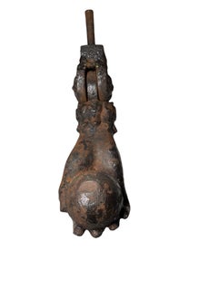 A Cast Iron Lady’s Hand Door Knocker