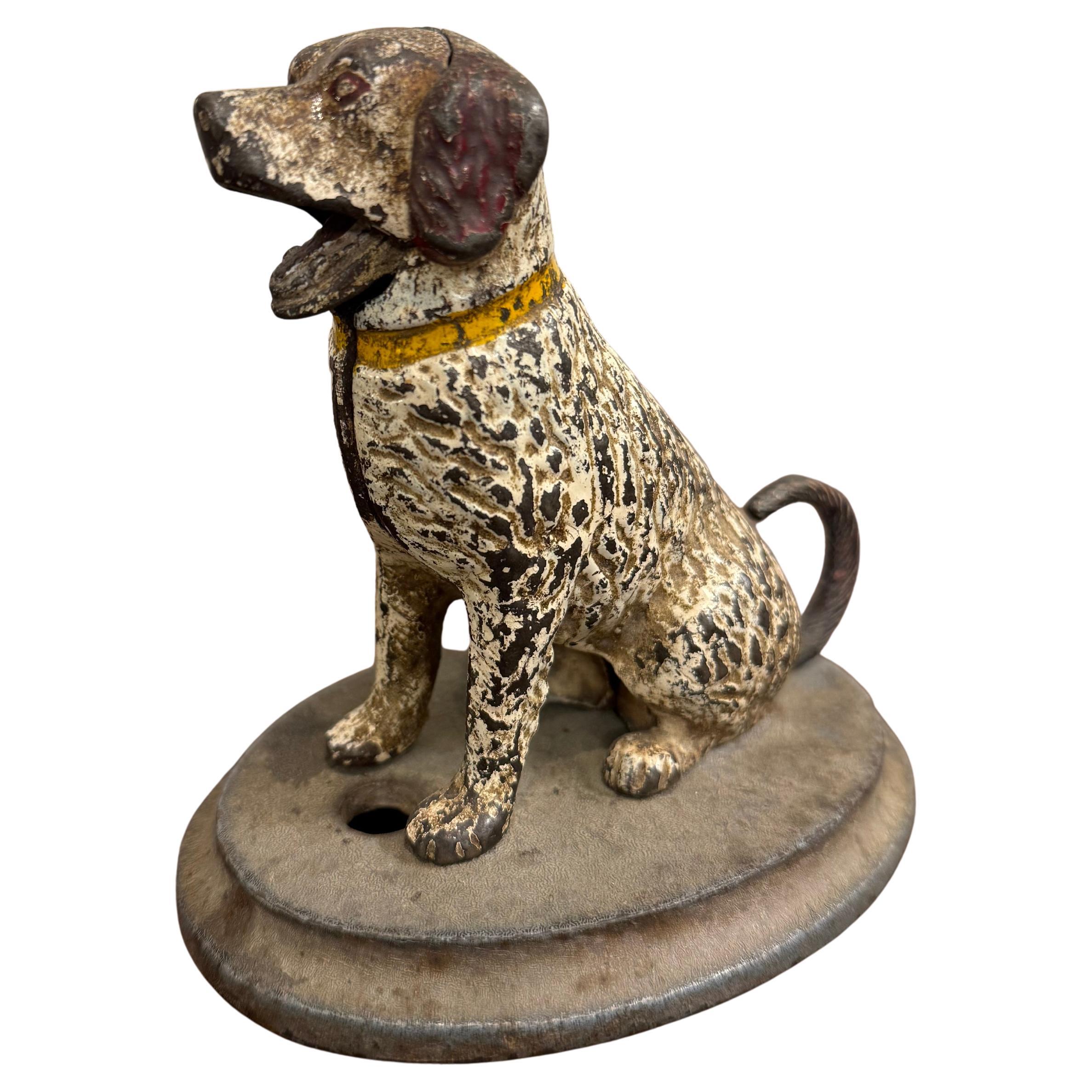 A Cast Iron Painted Dog, 20th Century