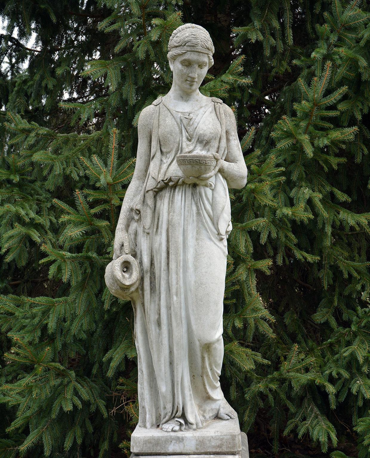 hebe garden statue
