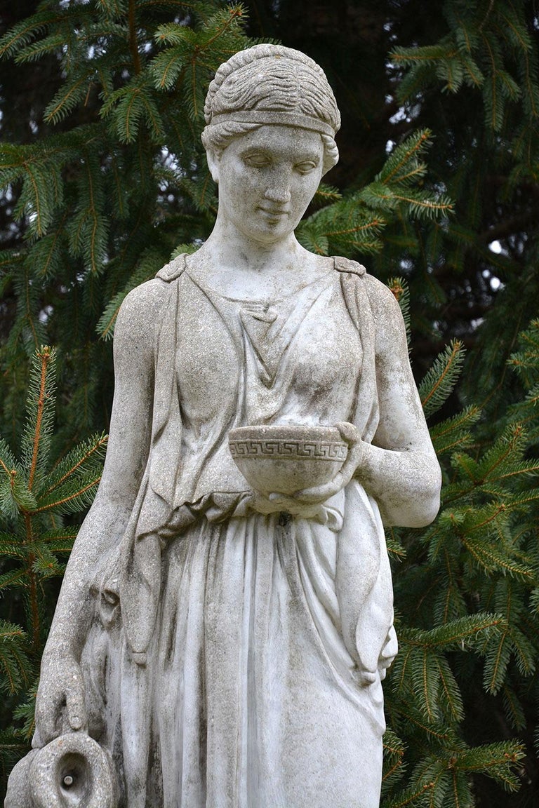 CastStone Statue of Hebe at 1stDibs