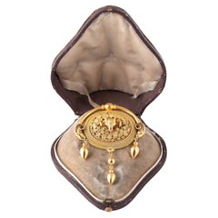 Broche de época arqueológica de estilo Castellani, segunda mitad del siglo XIX