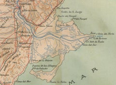 A Catalonian Cartographic Depiction of Tarragona Province, 1901