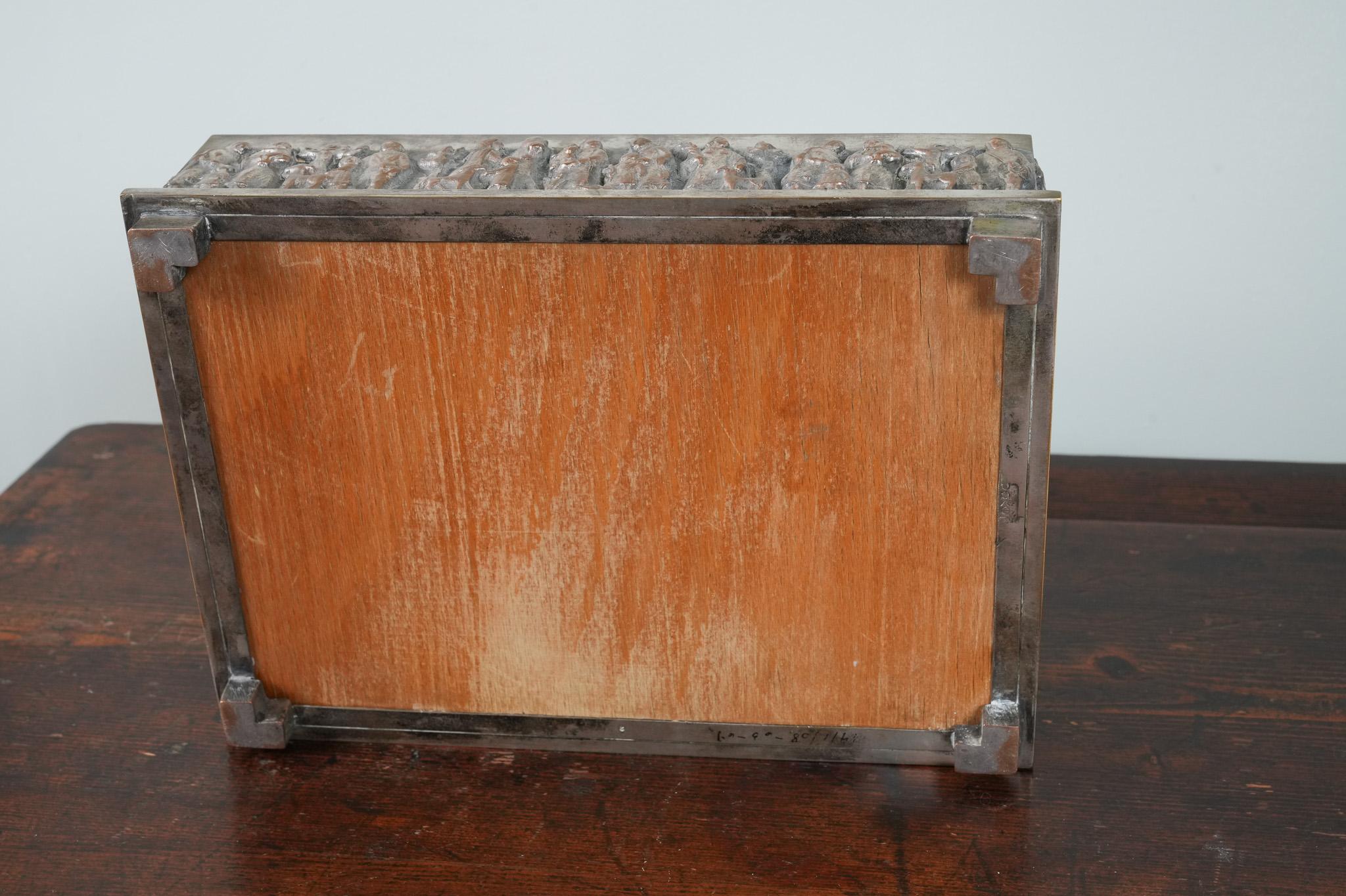 A Cedar Lined Desk Humidor by Magrit Tevan In Good Condition For Sale In Conwy, GB