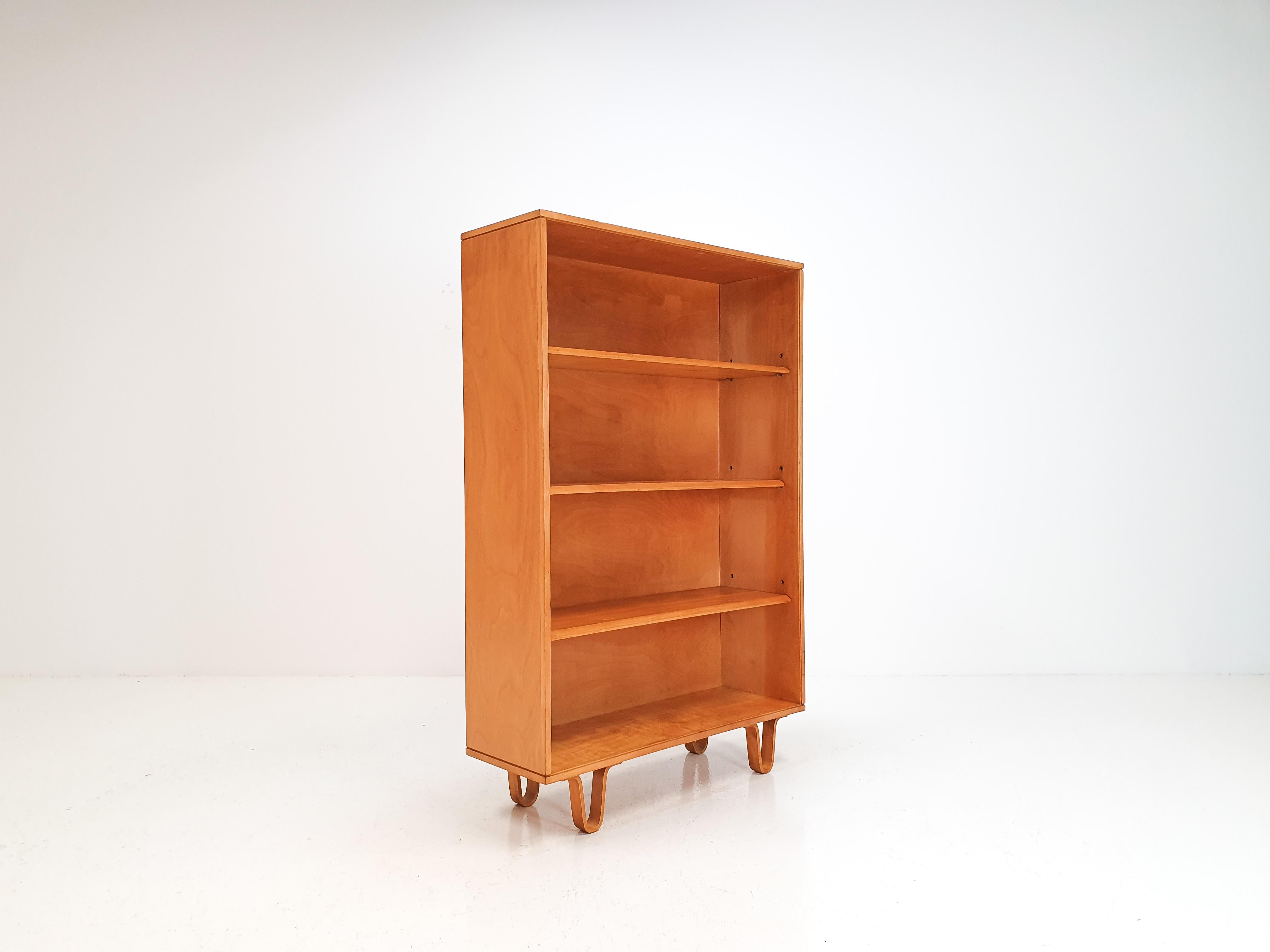 Dutch Cees Braakman BB02 Birch Bookcase for UMS Pastoe, Designed 1952, Netherlands