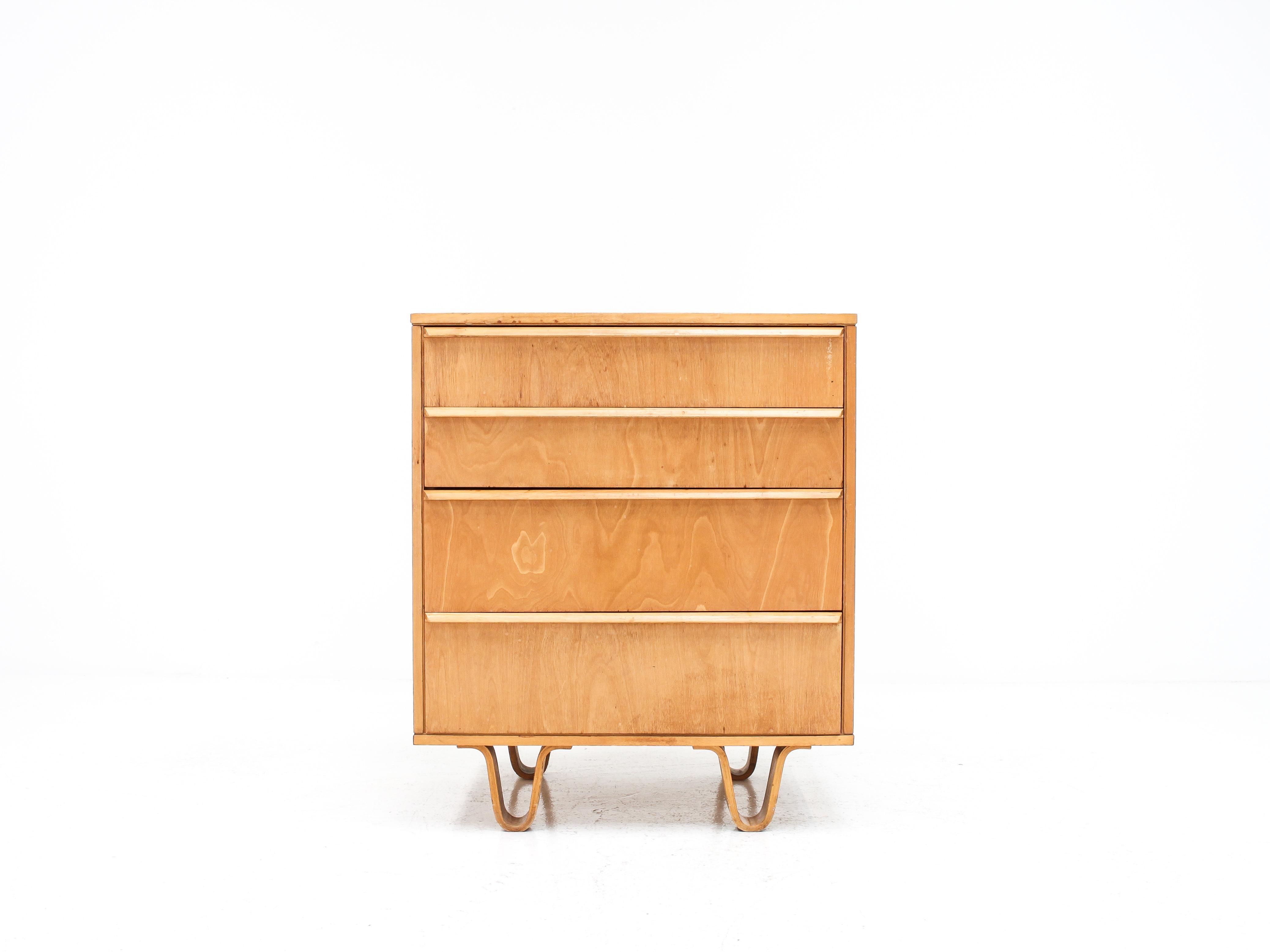 Cees Braakman CB05 Birch Chest of Drawers for UMS Pastoe, 1952, Netherlands For Sale 5