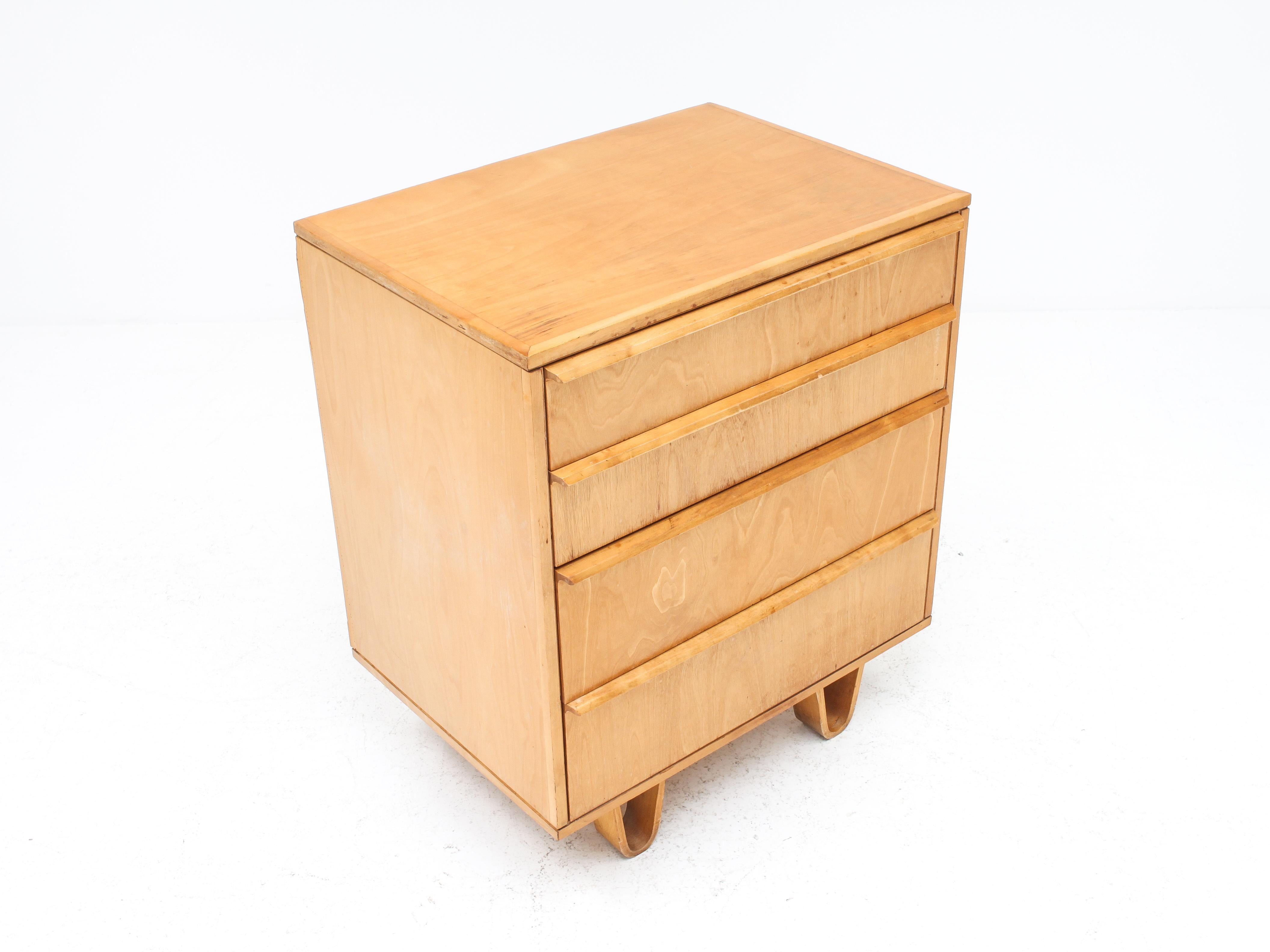 20th Century Cees Braakman CB05 Birch Chest of Drawers for UMS Pastoe, 1952, Netherlands For Sale