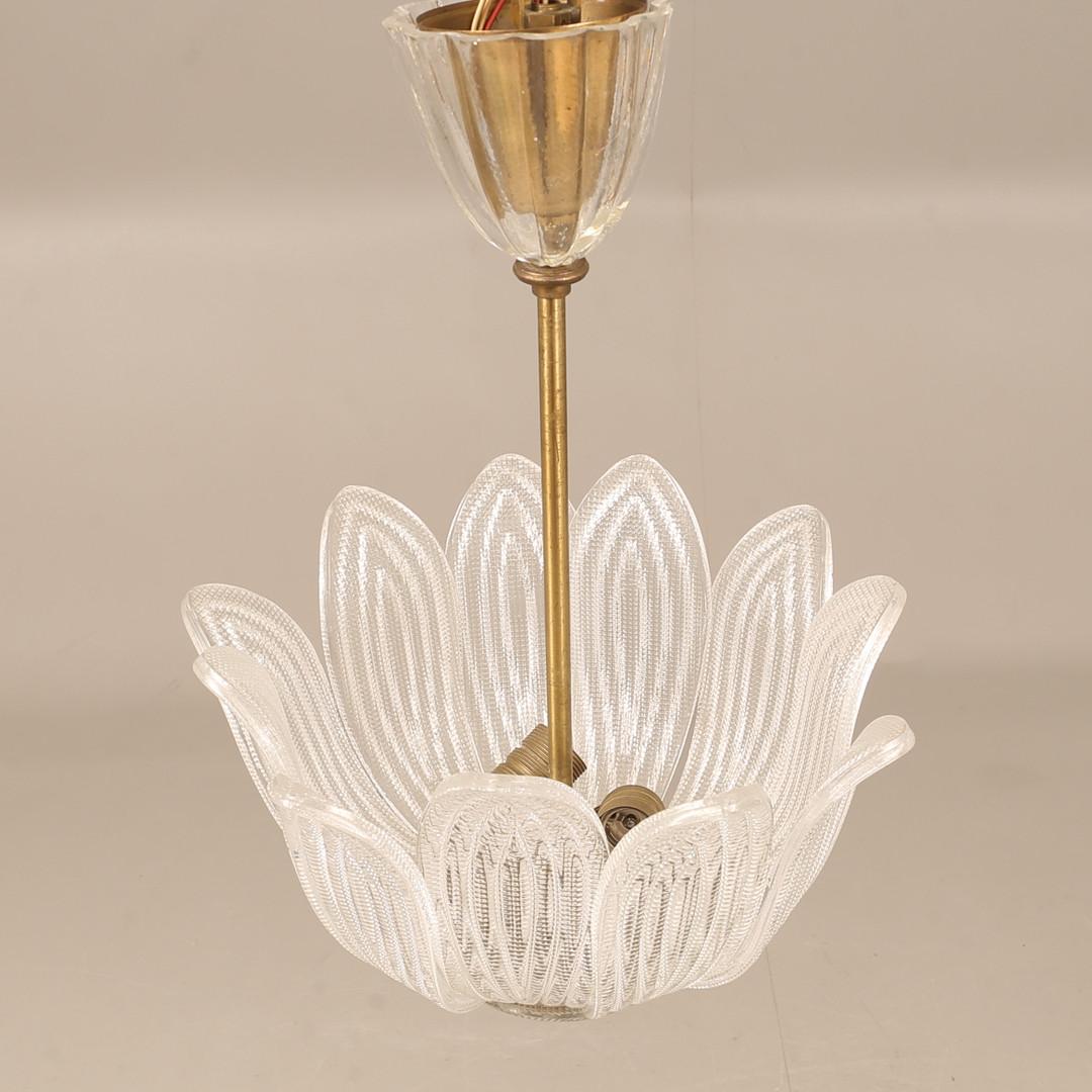 A Ceiling Lamp by Carl Fagerlund For Orrefors In Good Condition For Sale In New York, NY