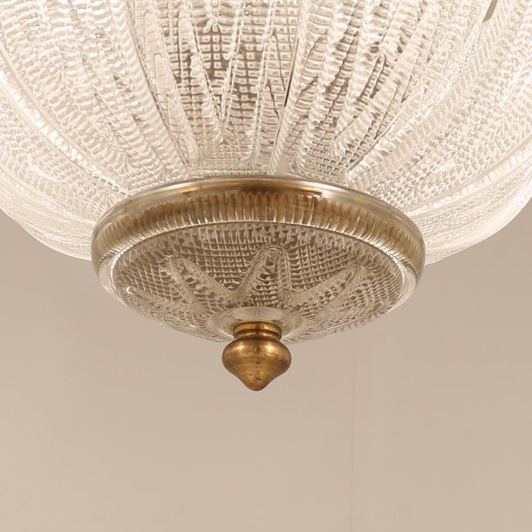 Mid-20th Century A Ceiling Lamp by Carl Fagerlund For Orrefors For Sale