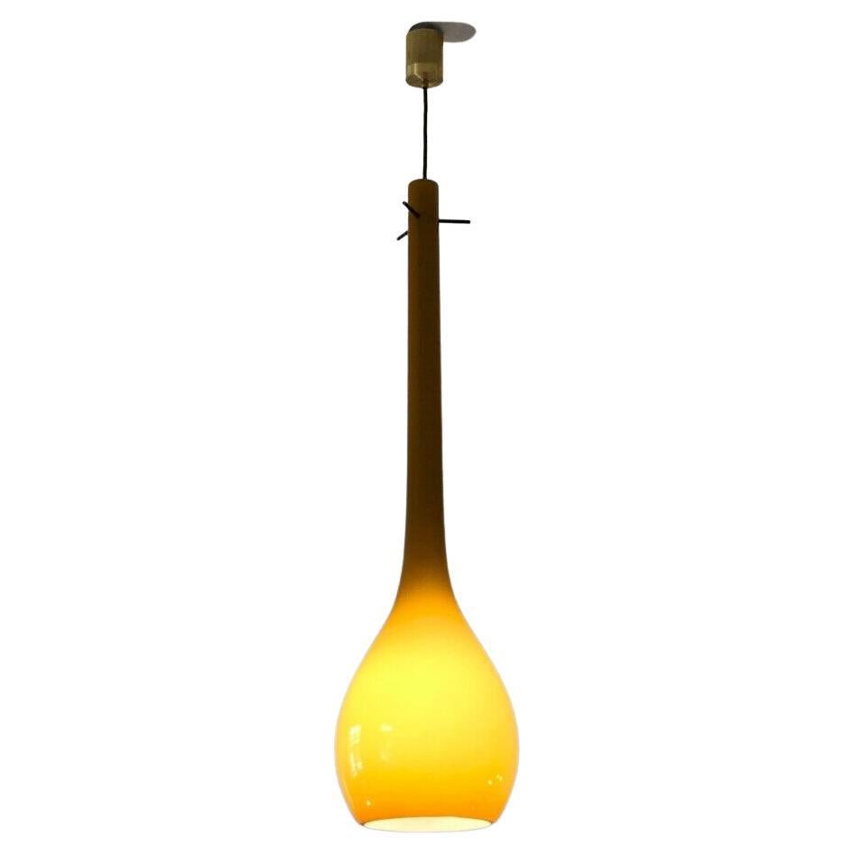 An Important CEILING LIGHT FIXTURE in Ocher MURANO GLASS, ITALY 1960 For Sale