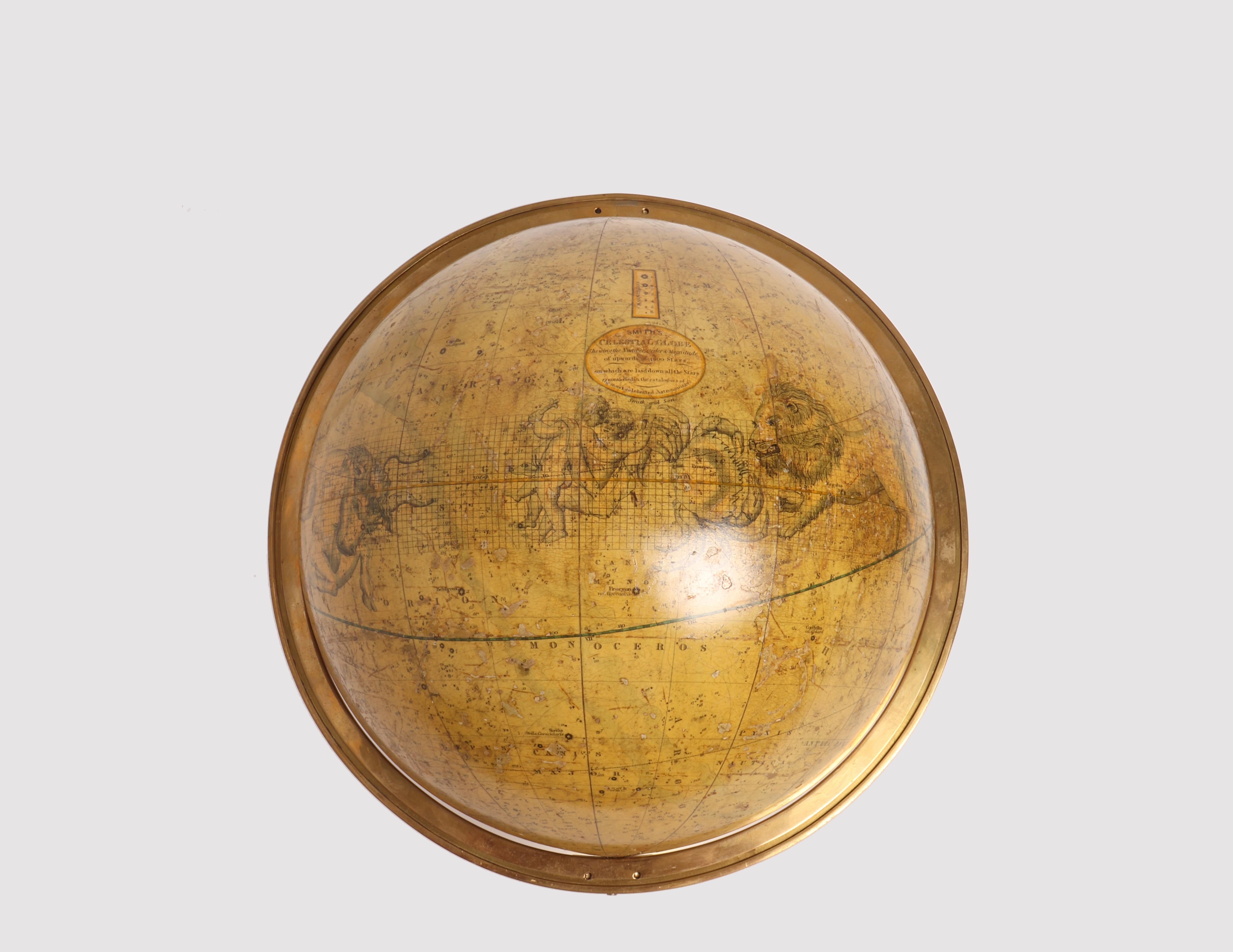 Celestial Globe Signed Smith, London, 1820 In Excellent Condition In Milan, IT