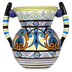 A Celtic Ceramic Vase by Paul Fouillen Brittany 1950's