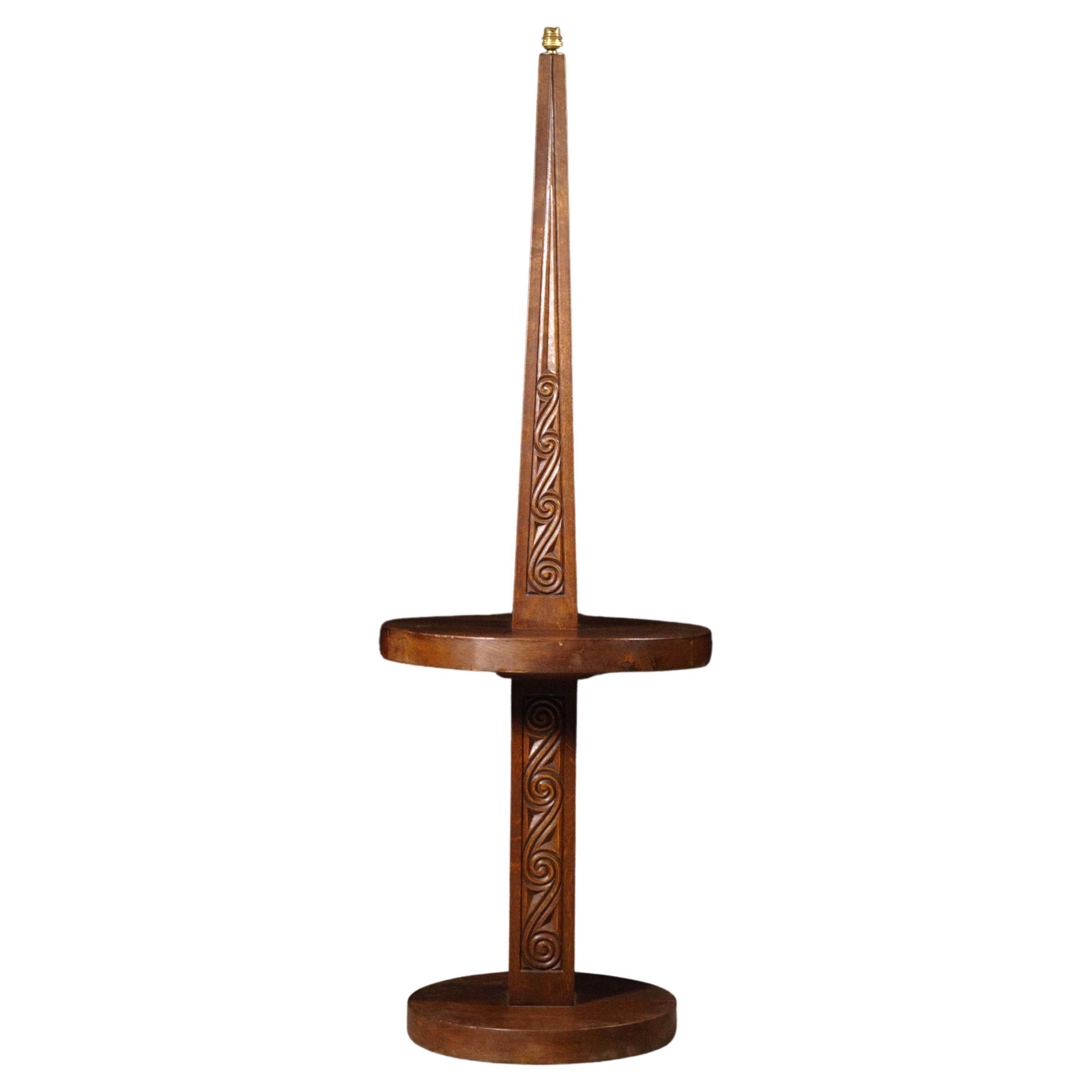 A Celtic Floor Lamp by Joseph Savina 1960s For Sale