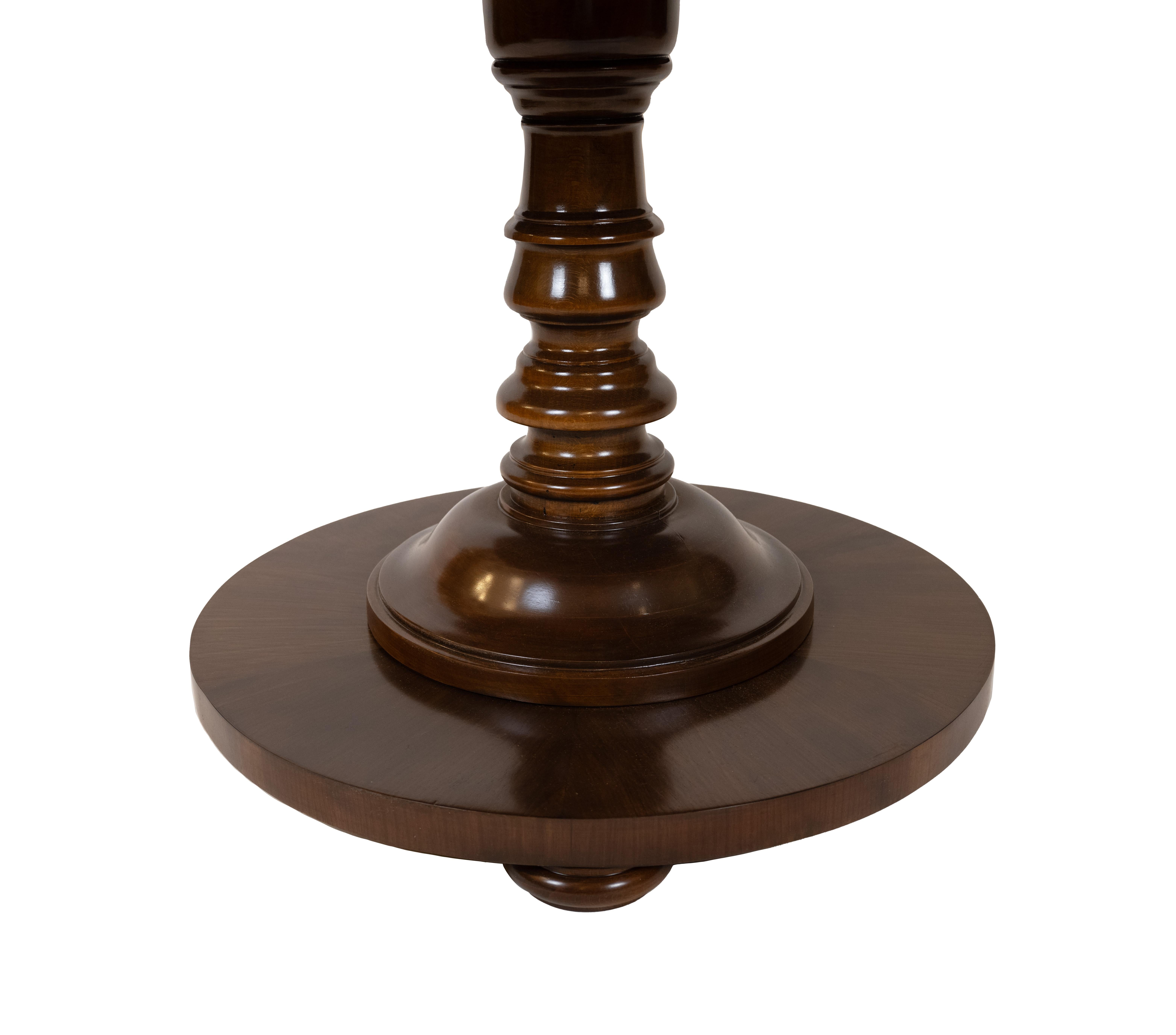 Late 19th Century A Center Table with Pietra Dura Top For Sale