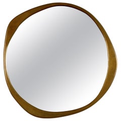 A. Cepa Wall Mirror 40"D in Hand-Patinated Bronze