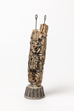 Ceramic and Metal Sculpture by Klaus Schultze, circa 1960-1970