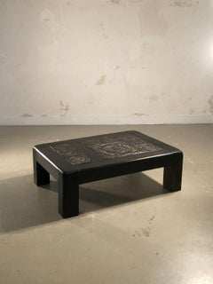 A Ceramic COFFEE TABLE by ROLAND ZOBEL, LES CYCLADES, VALLAURIS, France 1970