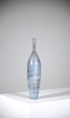 Bottiglia in ceramica di Jacques Bro per "Atelier Madoura" Vallauris Francia anni '70