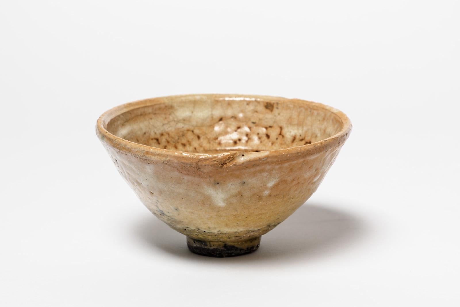 Beaux Arts Ceramic Bowl by Camille Virot, circa 1990-2000 For Sale