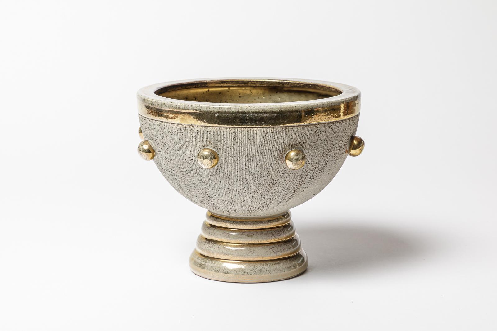 Francese Una ciotola in ceramica di Lucien Brisdoux, circa 1960-1970 in vendita