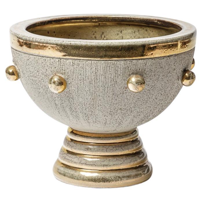 A ceramic bowl by Lucien Brisdoux, circa 1960-1970